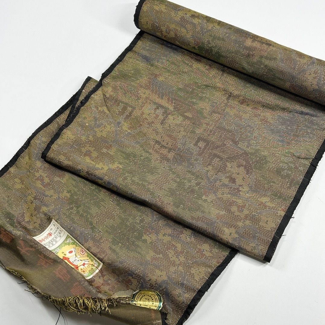 大島紬 反物 1本 正絹 同梱購入歓迎 リメイク用 和裁練習用 【L367