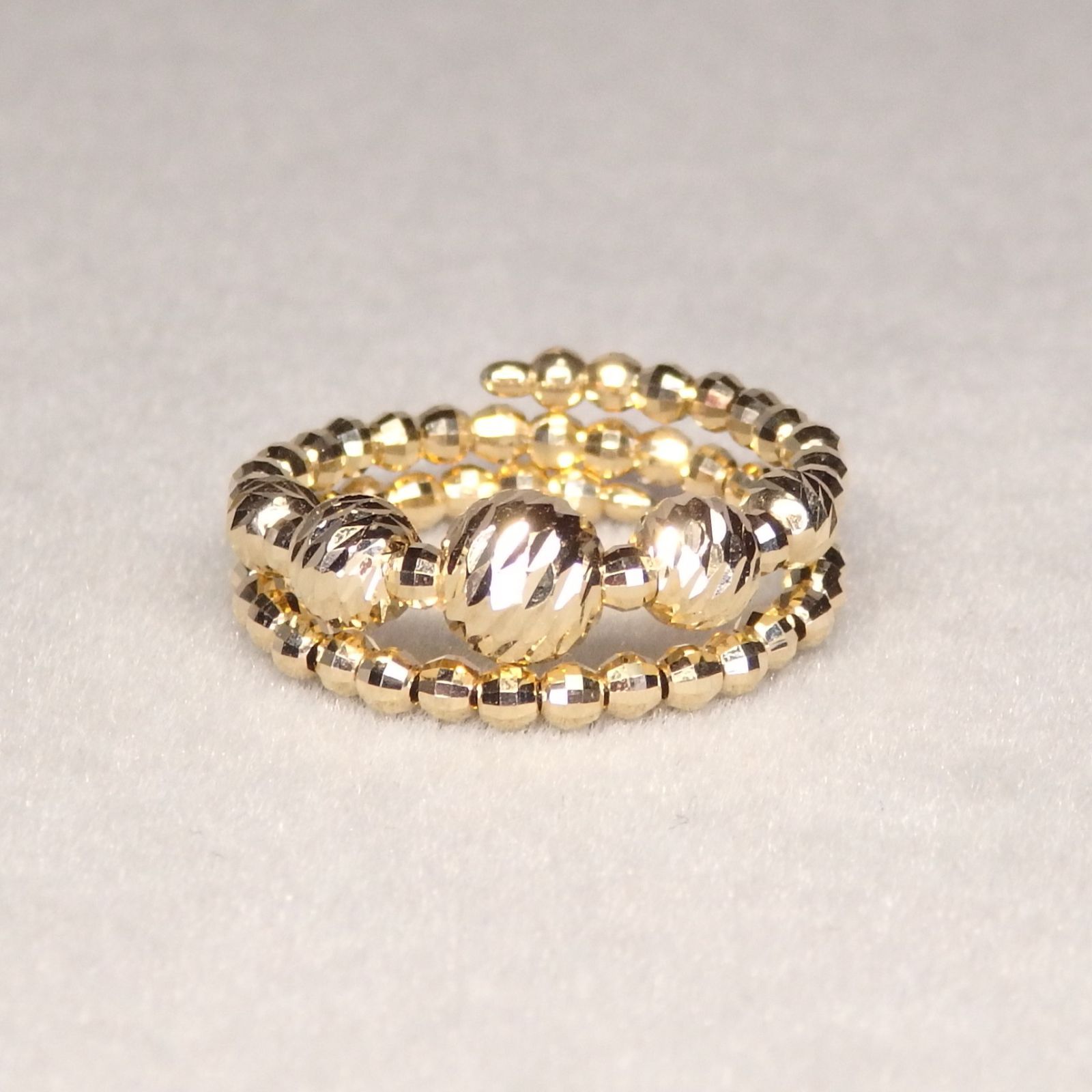 形状記憶リング 2連 Z5756 ゴールドK18 地金 指輪 フリーサイズ - メルカリ