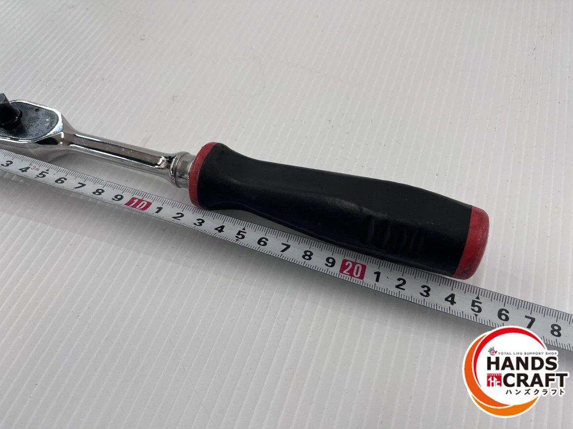 【中古】スナップオン Snap-on FHOF80 ラチェット【ハンズクラフト佐賀】 Snap-on スナップオン 3/8SQ80枚ギアラチェット（グリップモデル