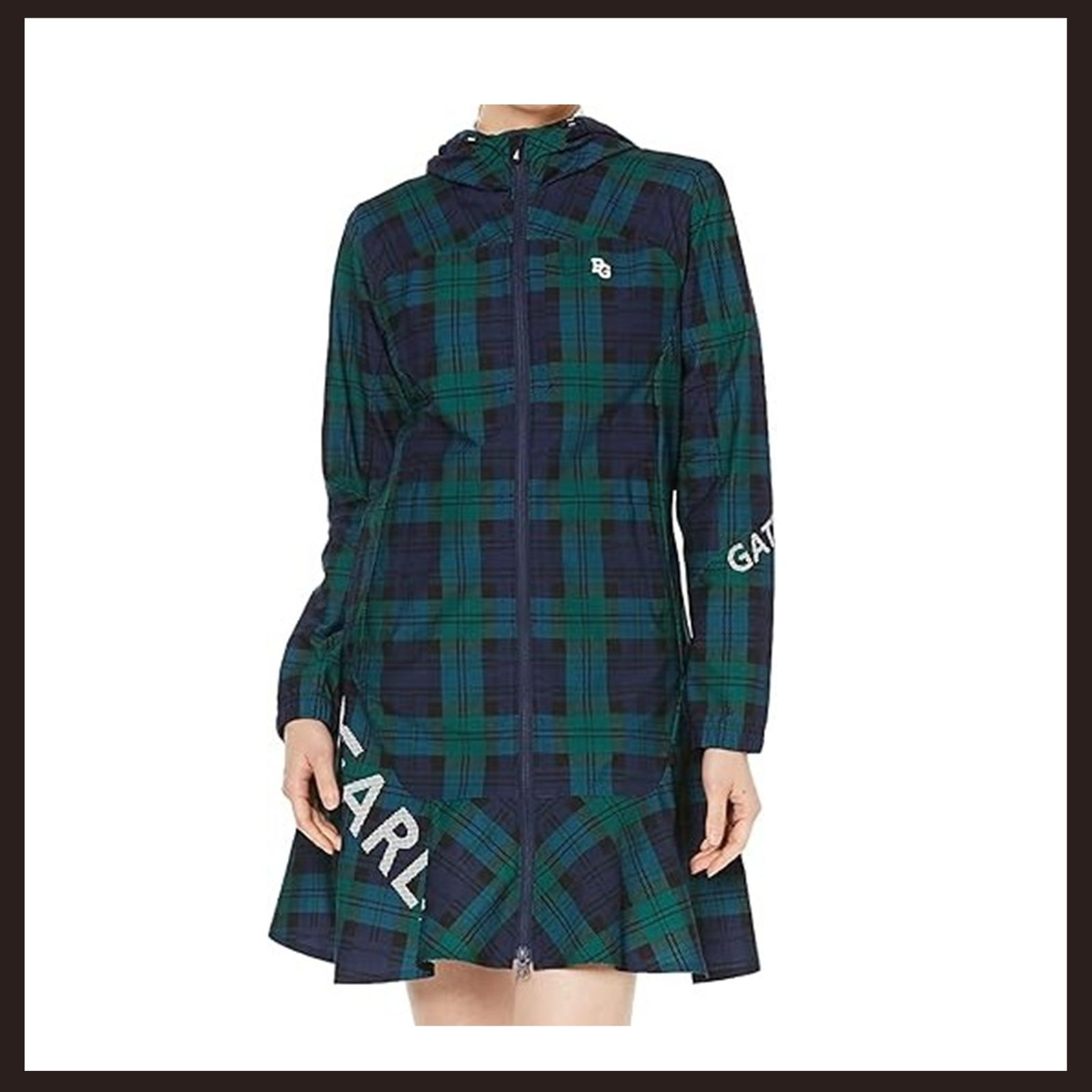 新品未使用 PEARLY GATES（パーリーゲイツ） 格子柄 フルジップ