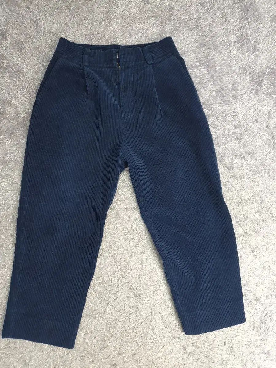 SYSTEM HOMME コーデュロイ ズボン カジュアルフィット クロップド