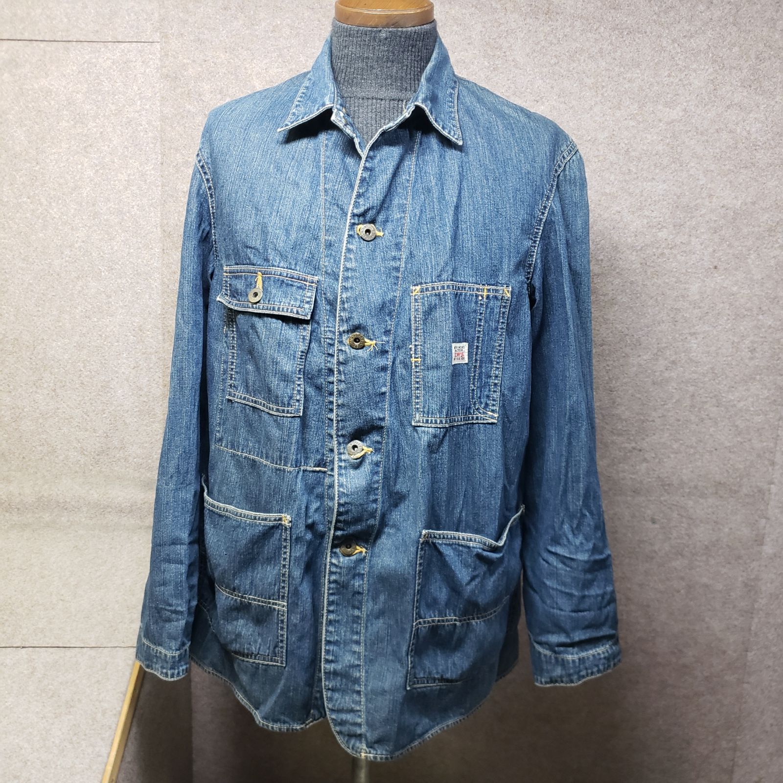 EDWIN デニム M セルビッジ 60s ストレッチ EDWIN ワークジャケット