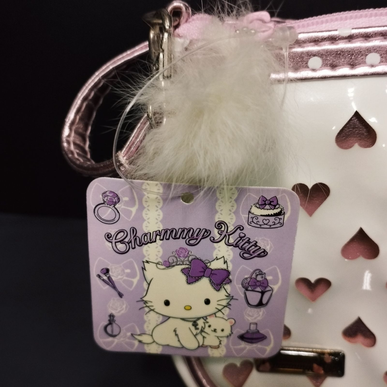 チャーミーキティ エナメルバッグ D9065】チャーミーキティ エナメル ミニバッグ - メルカリ