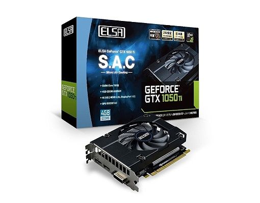ELSA エルザ GeForce GTX 1050 Ti 4 GB S.A.C グラフィックボード VD 6215 GD 1050-4 GERST グラボ