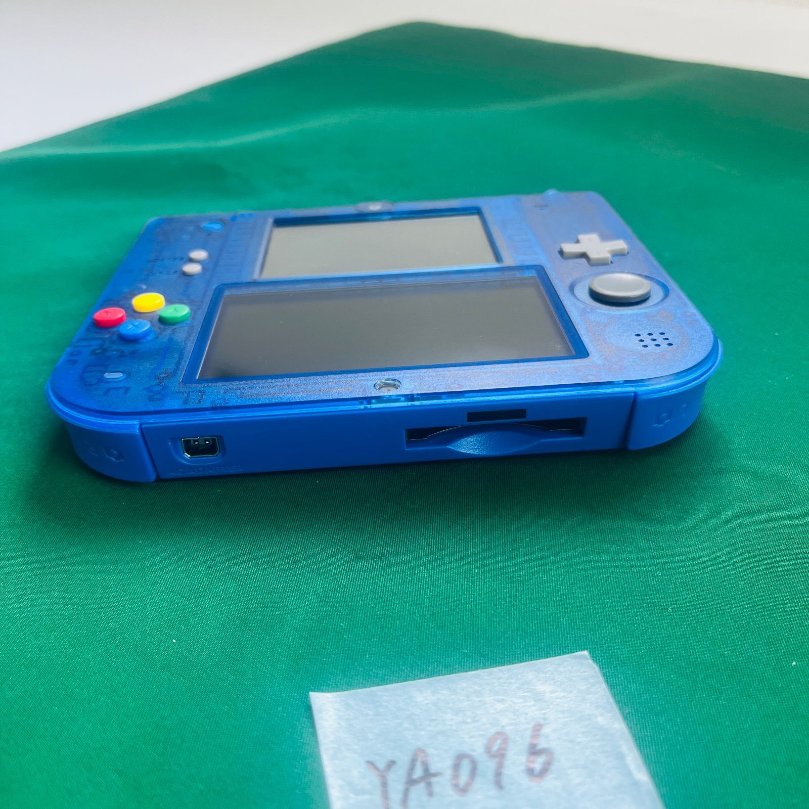 ◇YA096 ニンテンドー 2DS 本体のみ クリアブルー 携帯型ゲーム機 家庭