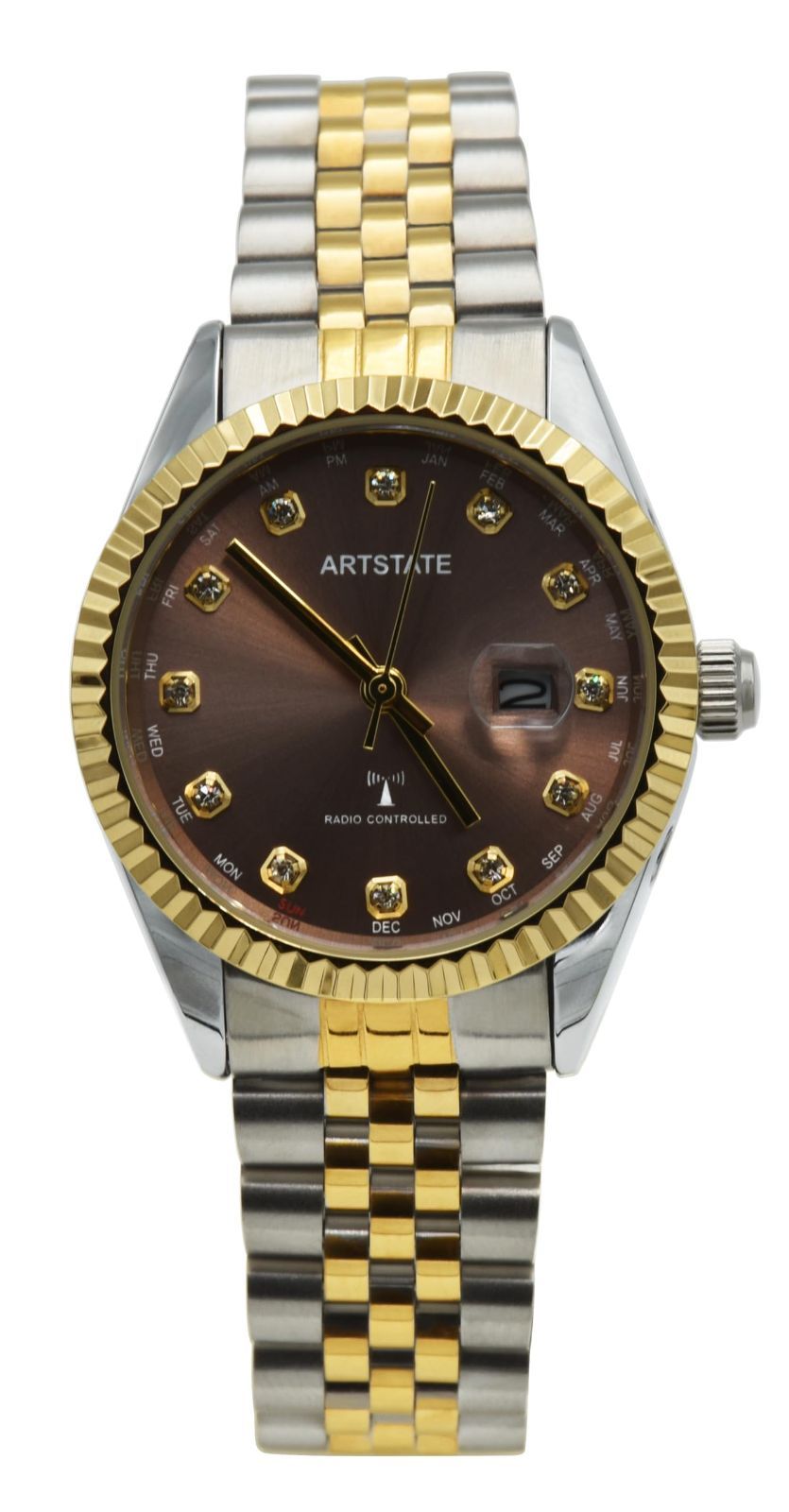 Artstate AS 3217 B レディース 腕時計 電波ビジネス ファッション ブランド 防水 ギフト 電波時計