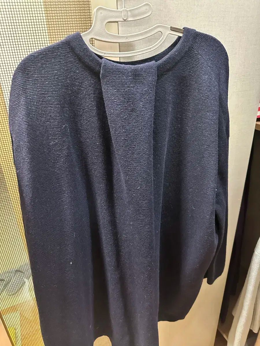 SYSTEM ネイビー ロングニット