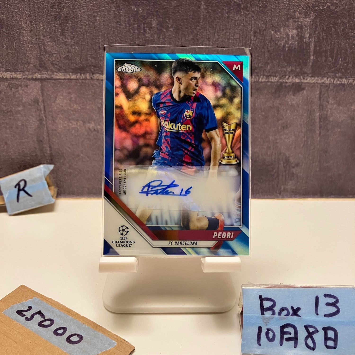 2021-22 Topps chrome UEFA Champions League Pedri 066/150 直筆