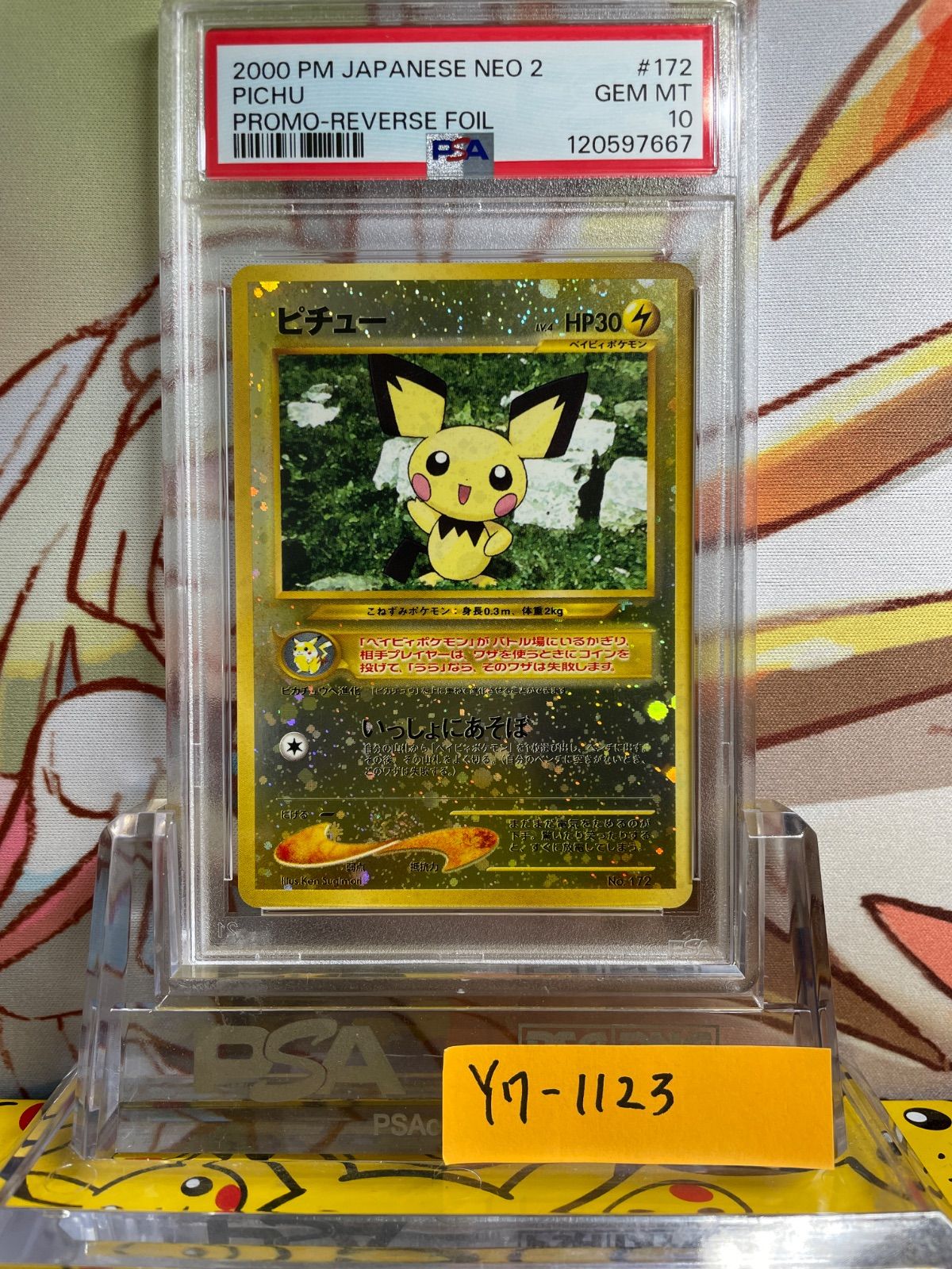 PSA10 ピチュー 旧裏 プレミアムファイル2 2000 172 - メルカリ