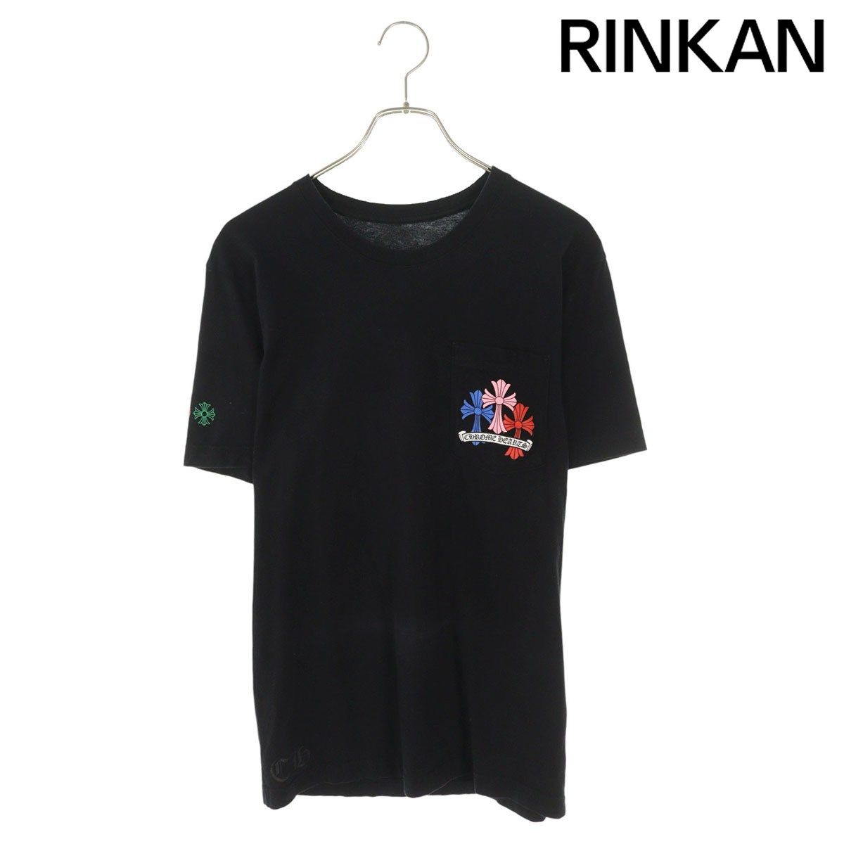 クロムハーツ マルチカラー セメタリークロス tシャツ M CHROME HEARTS クロムハーツ マルチカラー セメタリークロス ブラック