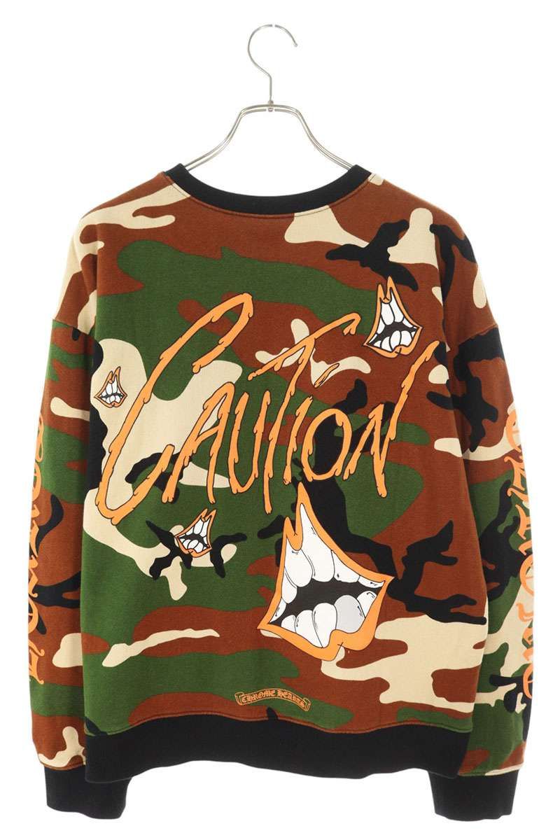 クロムハーツ PPO CAUTION SWTSHRT MATTY BOYプリントカモフラ柄