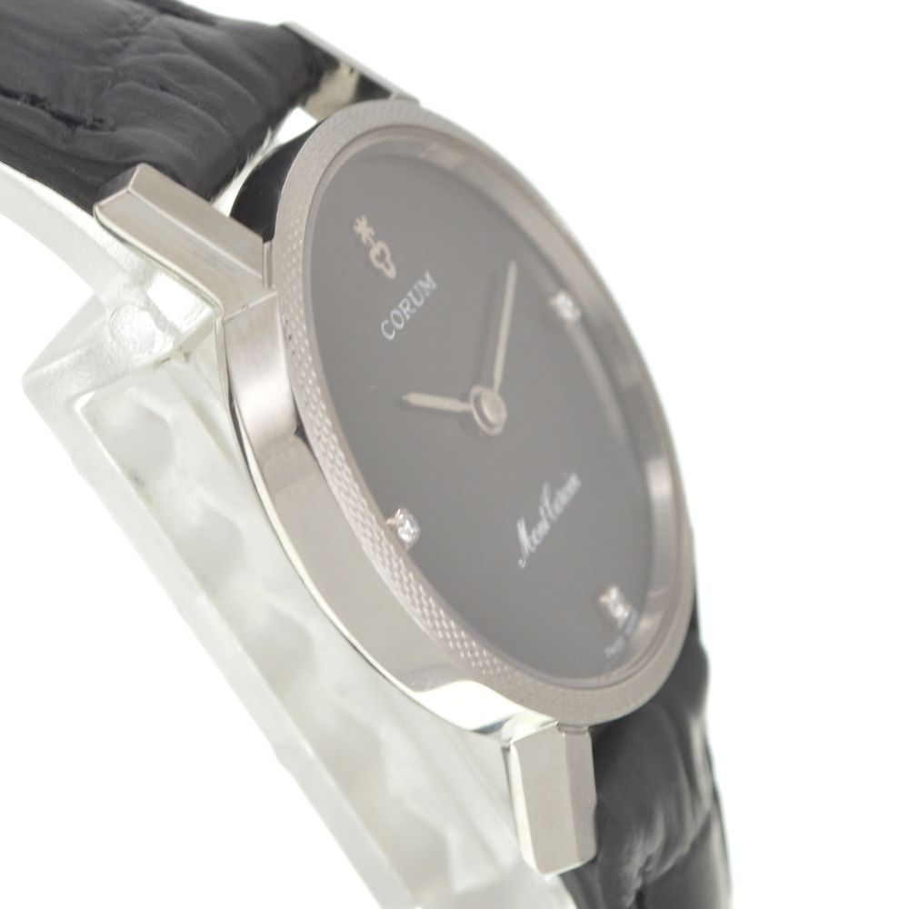 値下 コルム CORUM 27A029 モンセルヴァン 3P ダイヤモンド 手巻き