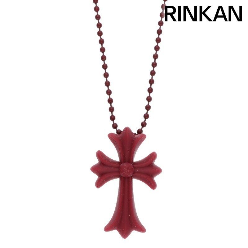 新品未使用品 クロムハーツ ラバー CHクロス ネックレス レッド クロムハーツ RUBBER CH CRS SML/ラバースモールCHクロス ラバー