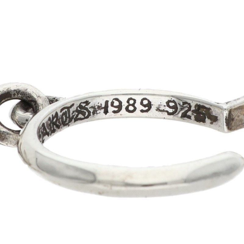 クロムハーツ TINY CH CROSS/タイニーCHクロスフープ シルバーピアス