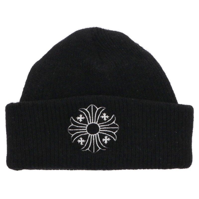 クロムハーツ ビーニー ニット帽 ワッチキャップ クロムハーツ WOOL WATCH CAP/ウールワッチキャップ CHプラス刺繍
