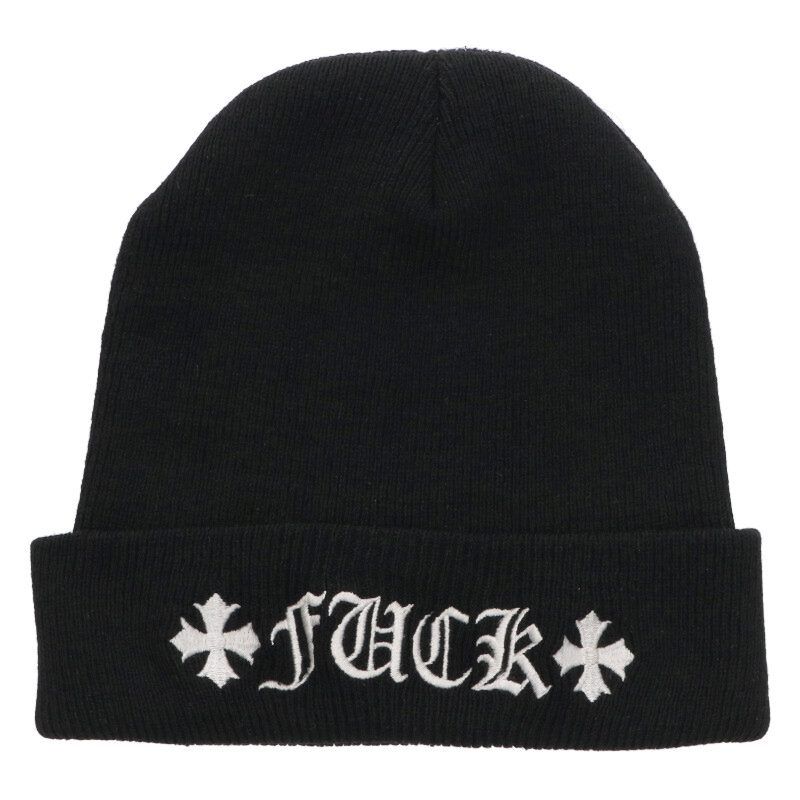 クロムハーツ WOOL WATCH CAP/ウールワッチキャップ CHプラスFUCKロゴ