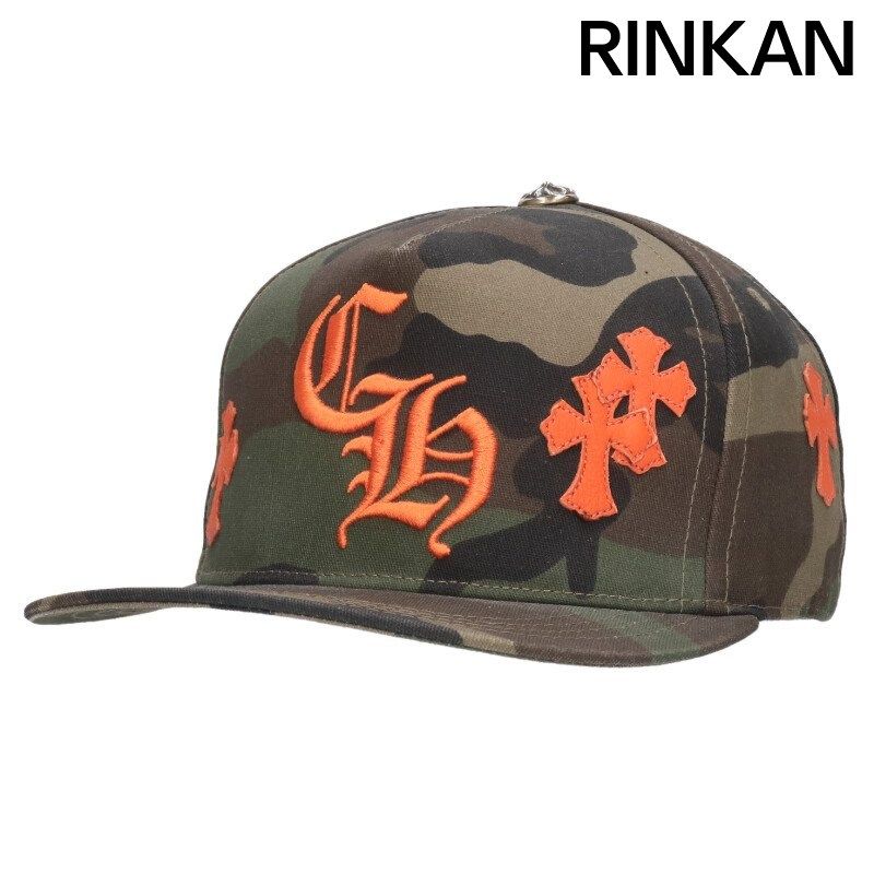 クロムハーツ CH HAT クロスパッチ付きCH刺繍帽子 メンズ