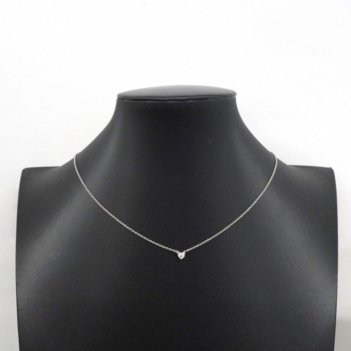 ☆SALE【5jmb0879】ティファニー ネックレス バイザヤード ハート 1PD