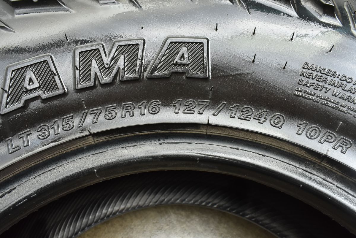  バリ溝 ヨコハマ ジオランダー M T G 003 LT 315 75 R 16 1本販売 ハマー H 2 交換用 スペア用 背面用 オフロード ライトトラック 16インチ サマータイヤ ノーマルタイヤ