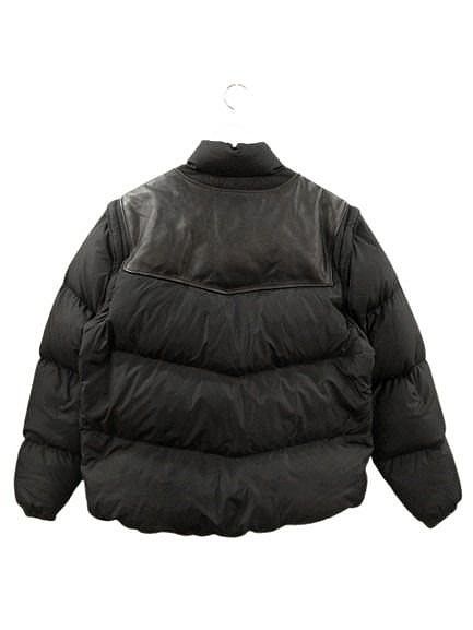 ショット SCHOTT 90s 2WAY レザーベスト ダウンジャケット USA製 44 黒