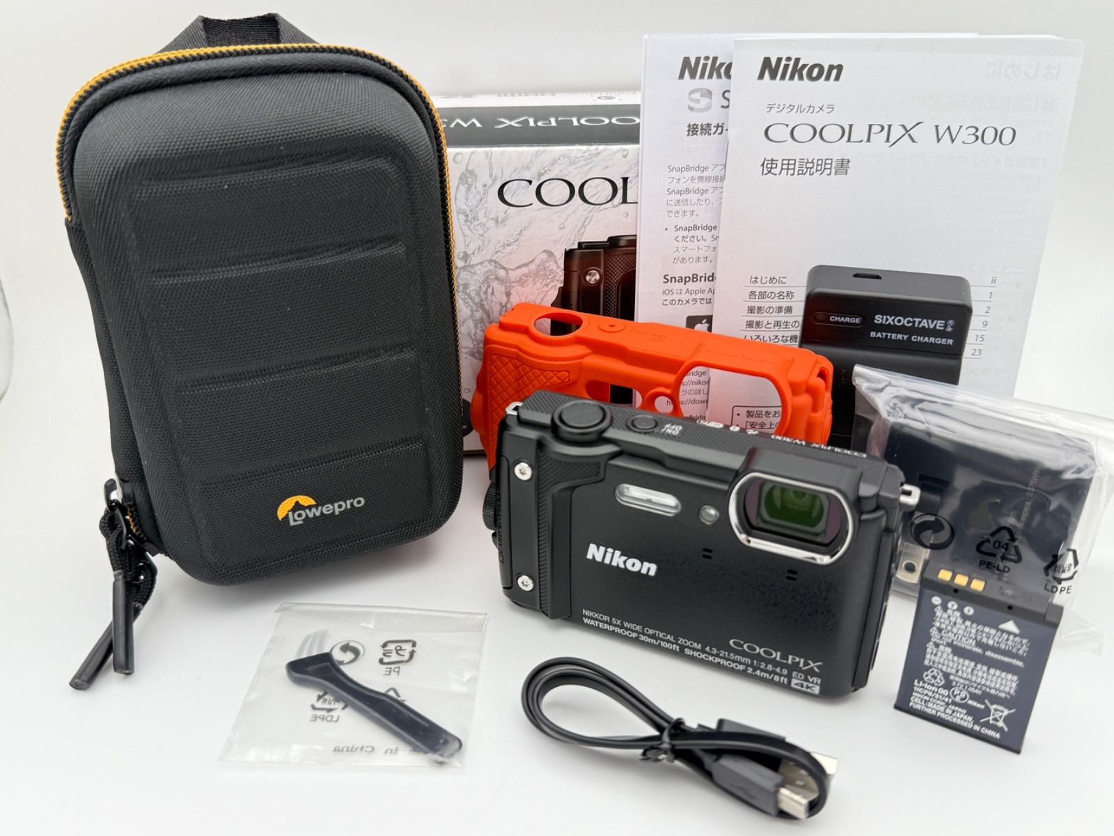 極上美品】Nikon COOLPIX W300 ブラック オマケ付 BK ニコン