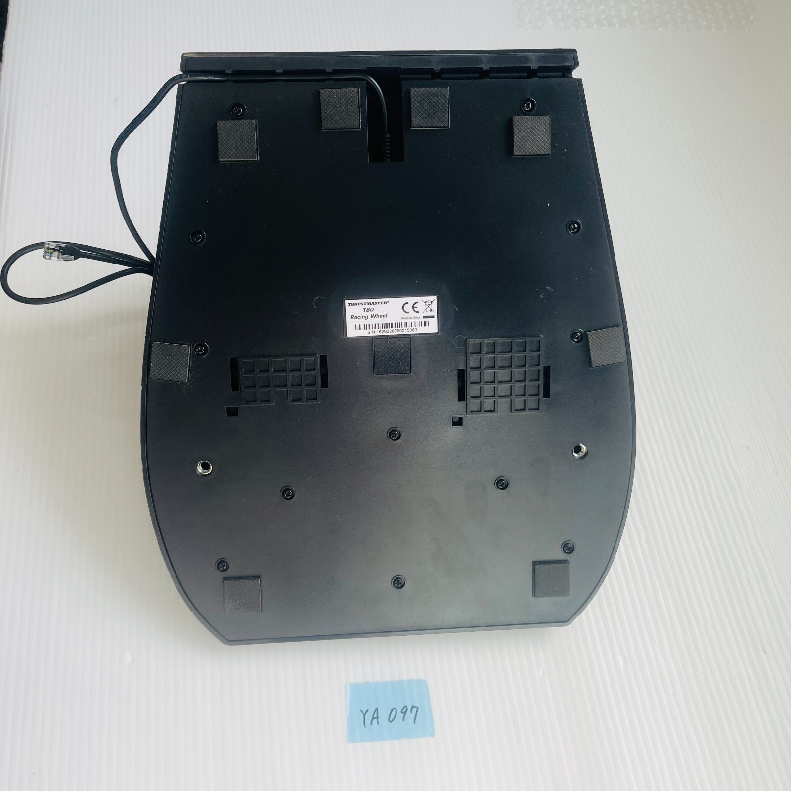 YA 097 PS 4 3 ステアリングコントローラー T 80 スラストマスター レーシングホイール RACING WHEEL 2ペダル 取扱説明書付き