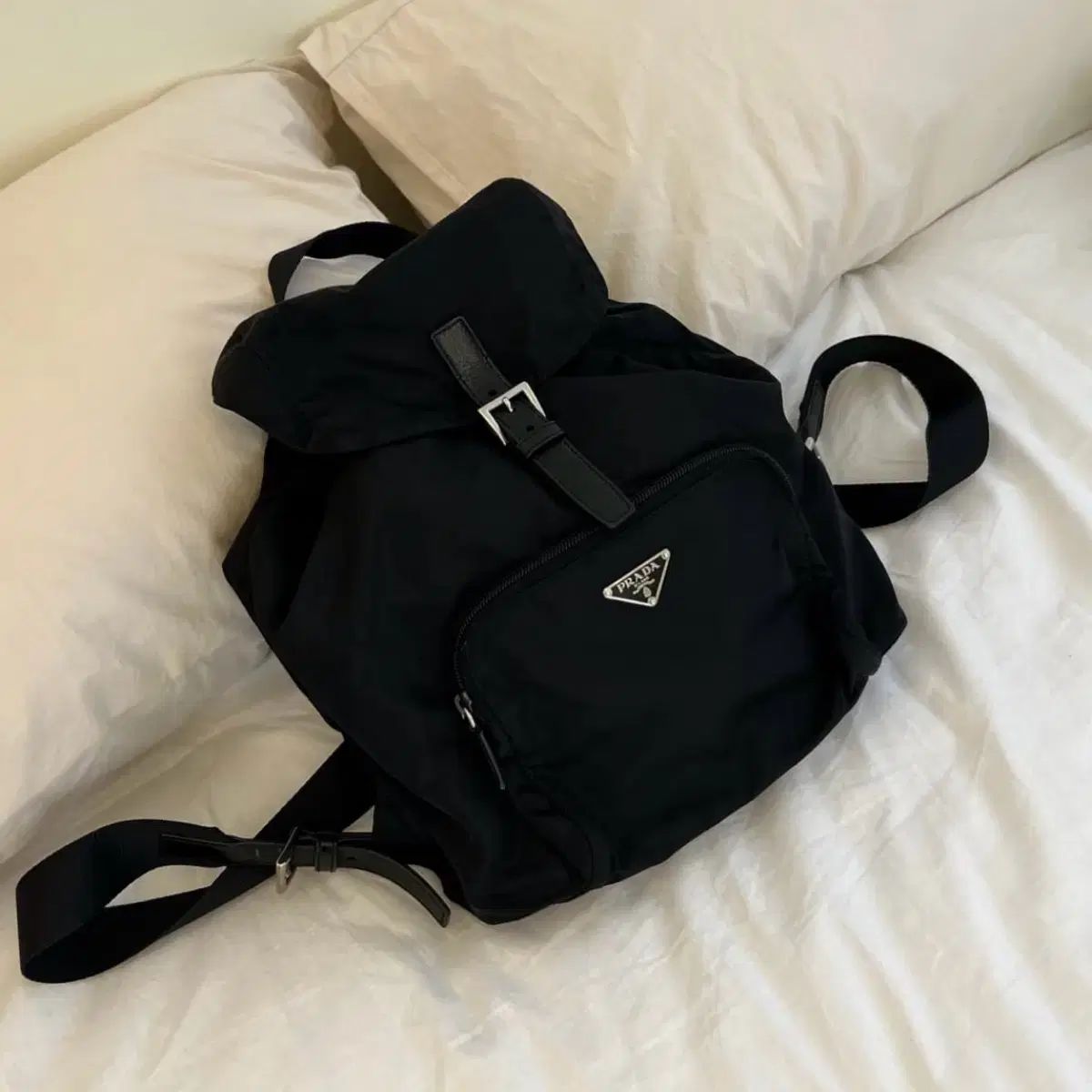 プラダ ポコノ ナイロン バックパック ブラック
