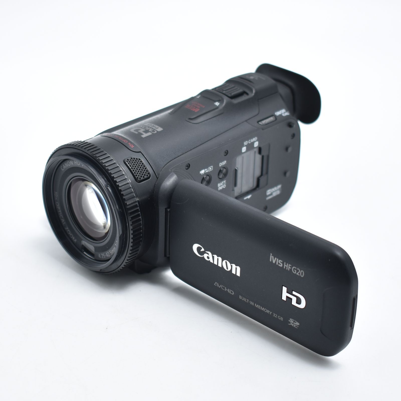 B#10282 Canon デジタルビデオカメラ iVIS HF G20 光学10倍ズーム 内蔵