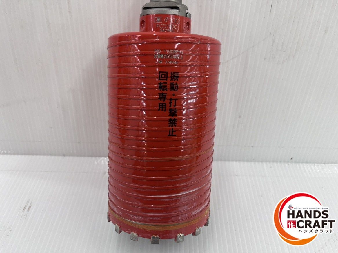 ミヤナガ Φ100 mm コアビット SDSシャンク PCD 100 R ドライモンドコアドリル 品