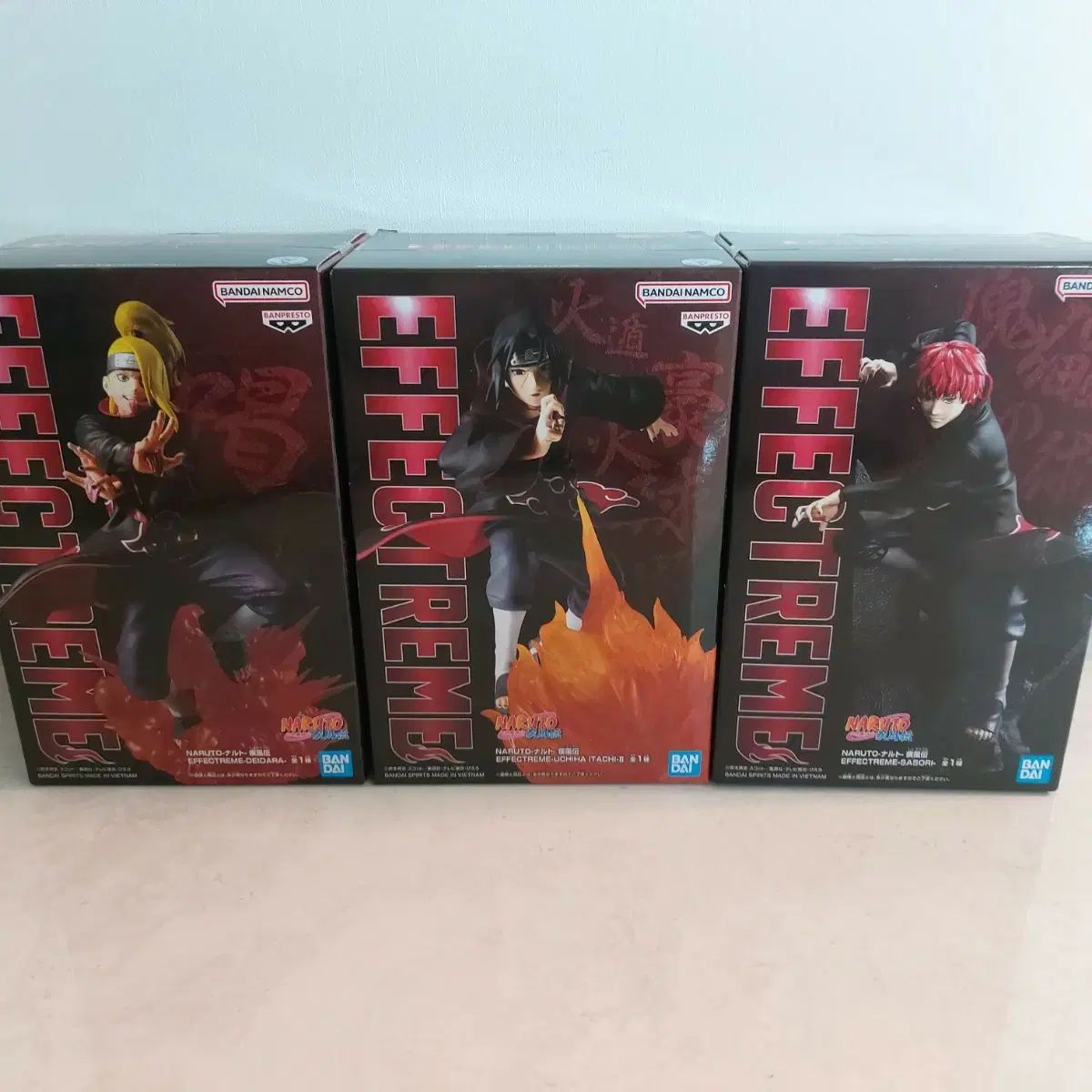 NARUTO ナルト Effectreme フィギュア イタチ デイダラ サソリ まとめ