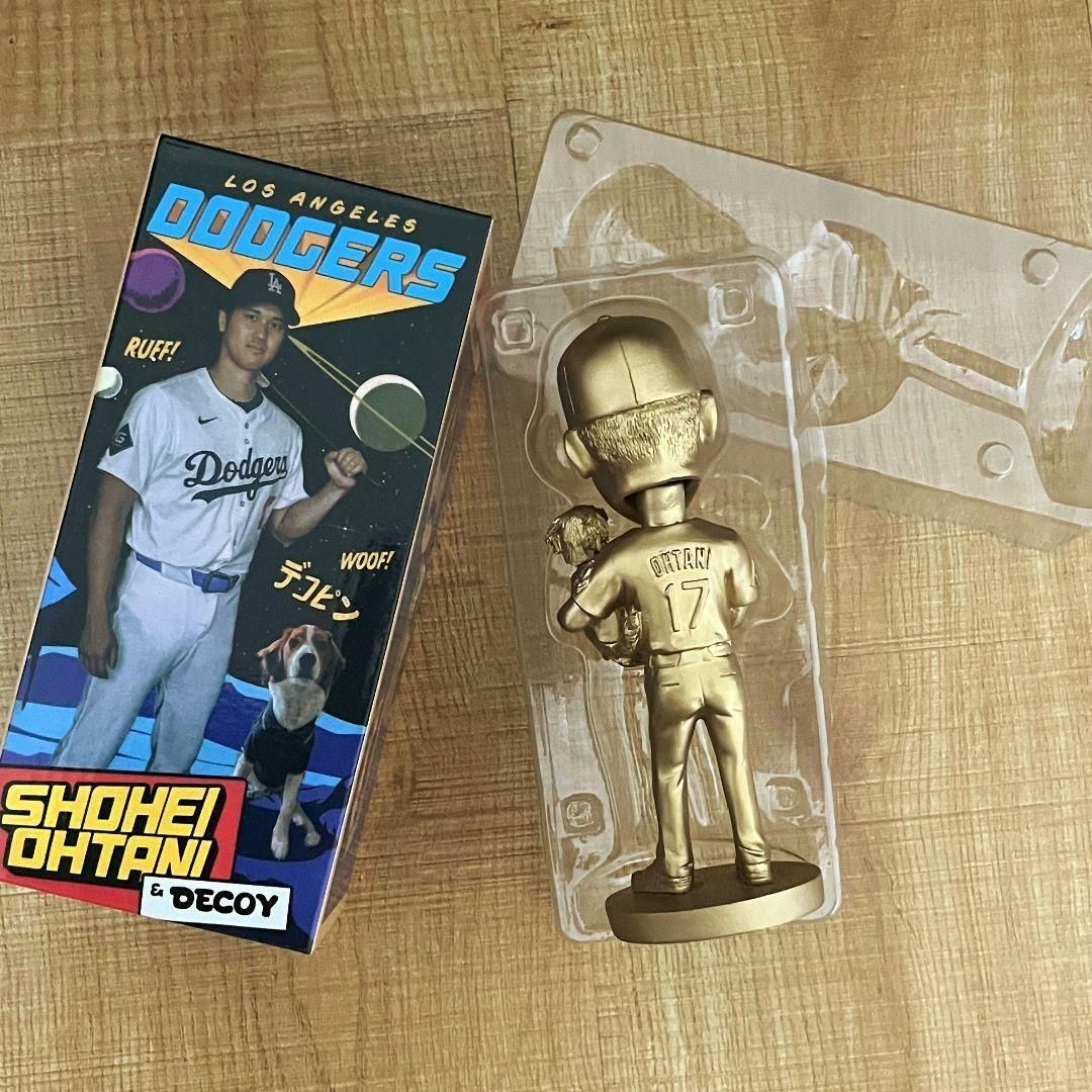 超良個体！　ゴールド　ボブルヘッド　大谷翔平＆デコピンボブルヘッド　球場限定品 超良個体！ ゴールド ボブルヘッド 大谷翔平＆デコピンボブルヘッド
