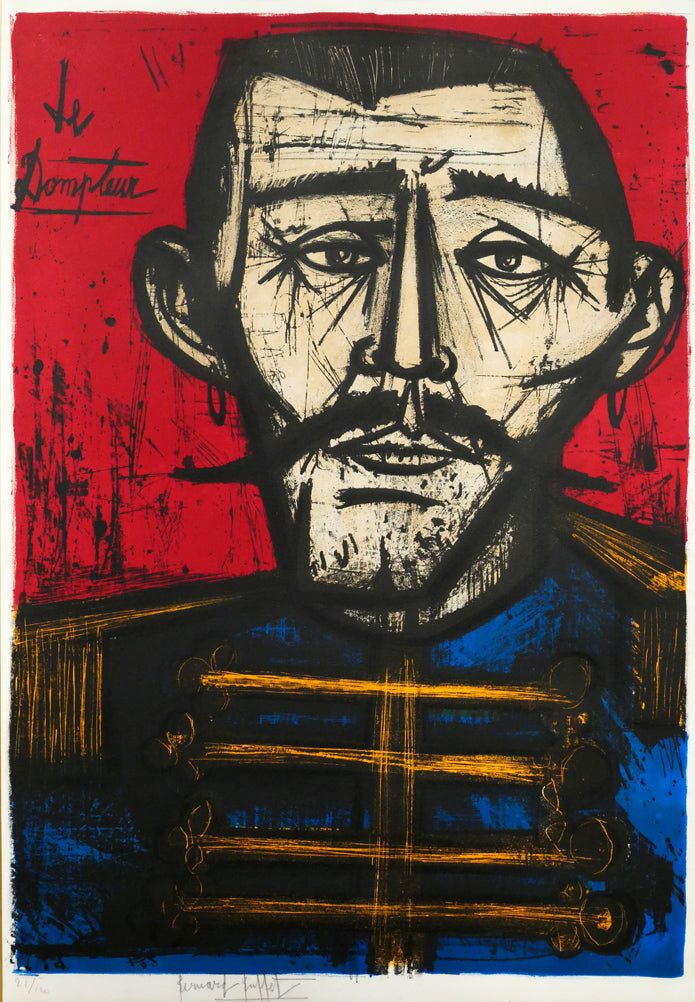 ベルナール ビュッフェ（Bernard BUFFET）「獅子使い（『サーカス