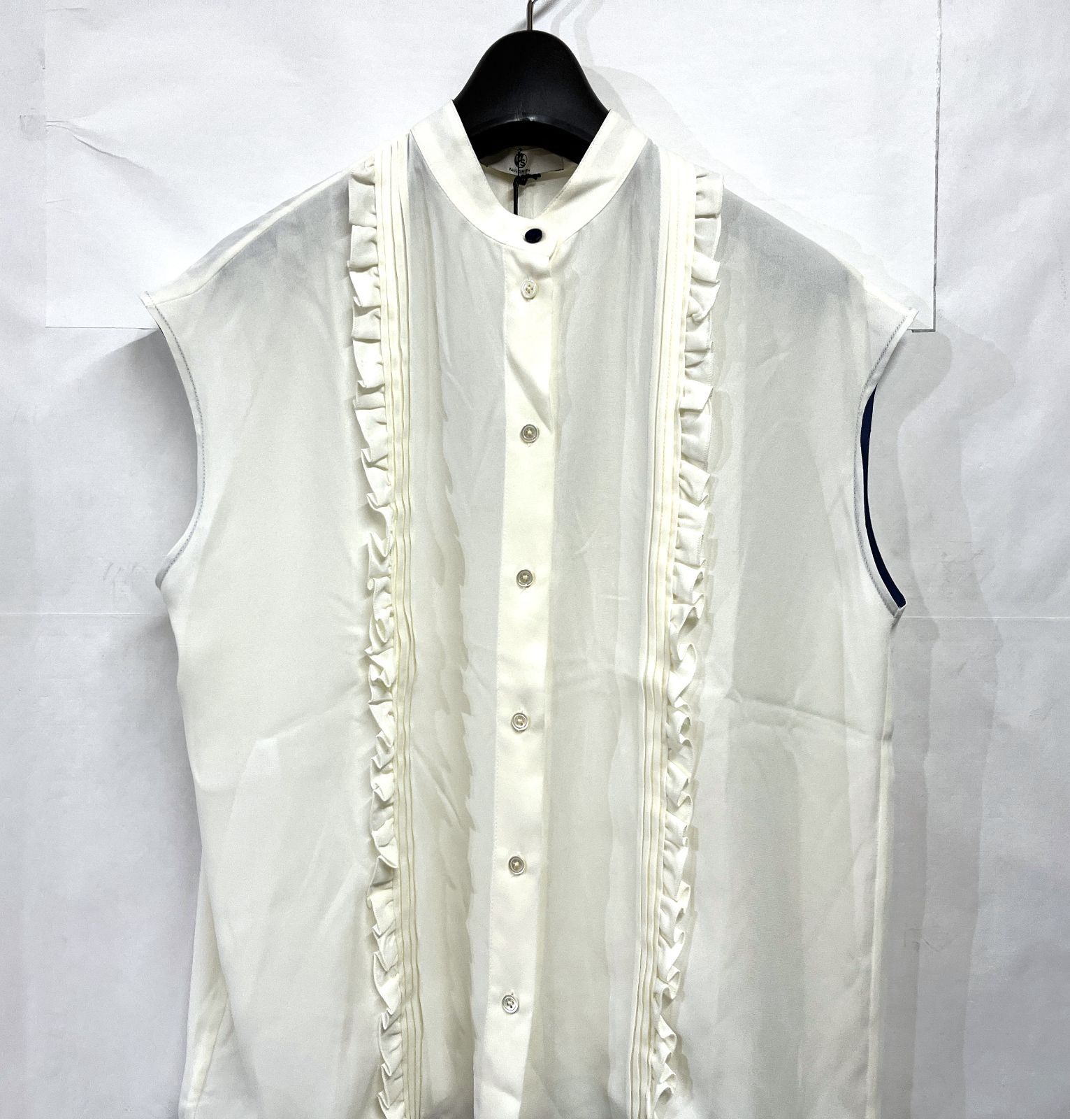 PS Paul Smith｜ピーエス ポールスミス フリルデザイン ノースリーブブラウス