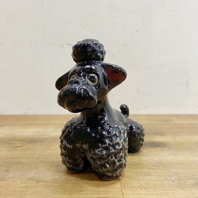 プードル　置物　アメリカ　ビンテージ　雑貨 アメリカ ヴィンテージ プードル 置物 50's 60's MADE IN JAPAN