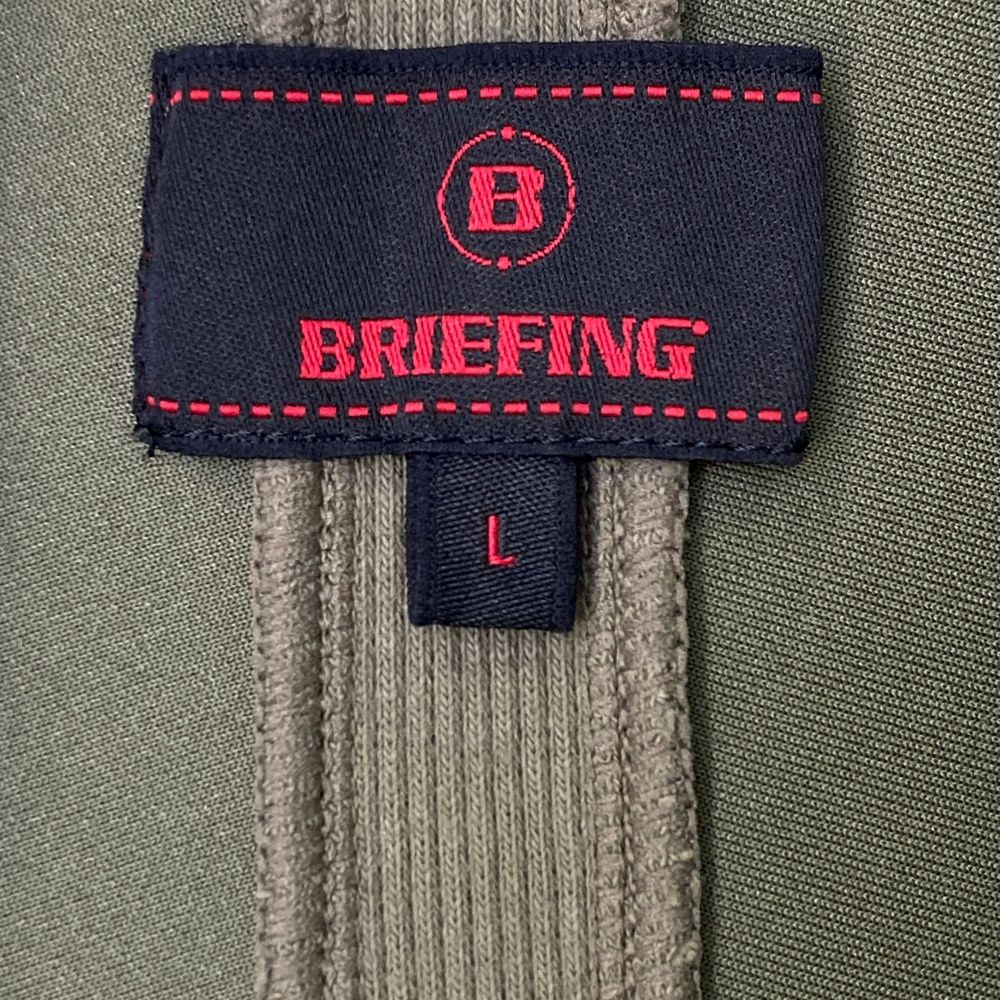 サイズ：L BRIEFING GOLF ブリーフィング ハーフジップスウェット