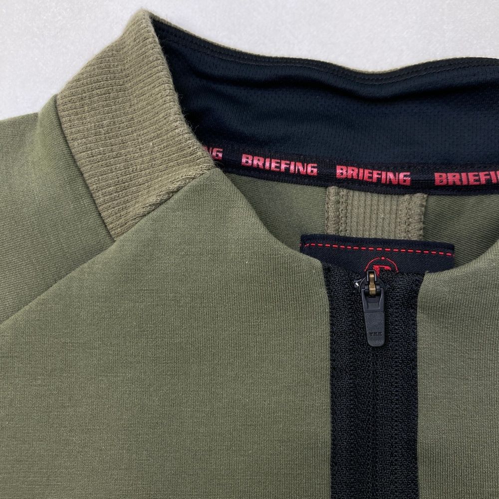 サイズ：L BRIEFING GOLF ブリーフィング ハーフジップスウェット