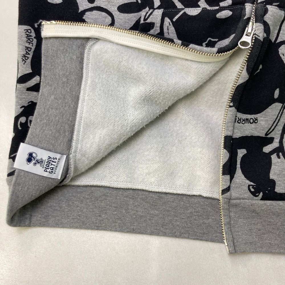 サイズ：2 PEARLY GATES パーリーゲイツ ×PEANUTS ; 裏起毛 スウェット