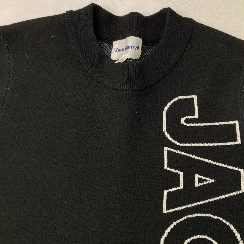 サイズ：1 JACK BUNNY ジャックバニー ニット 長袖ワンピース ブラック
