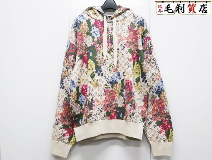 LOUIS VUITTON ルイヴィトン 22AW モノグラム ジャガード フラワー スウェット プルオーバーパーカー マルチ RM222 ZLW HNN73W ルイヴィトン LOUIS VUITTON 22AW モノグラム ジャガード フラワー