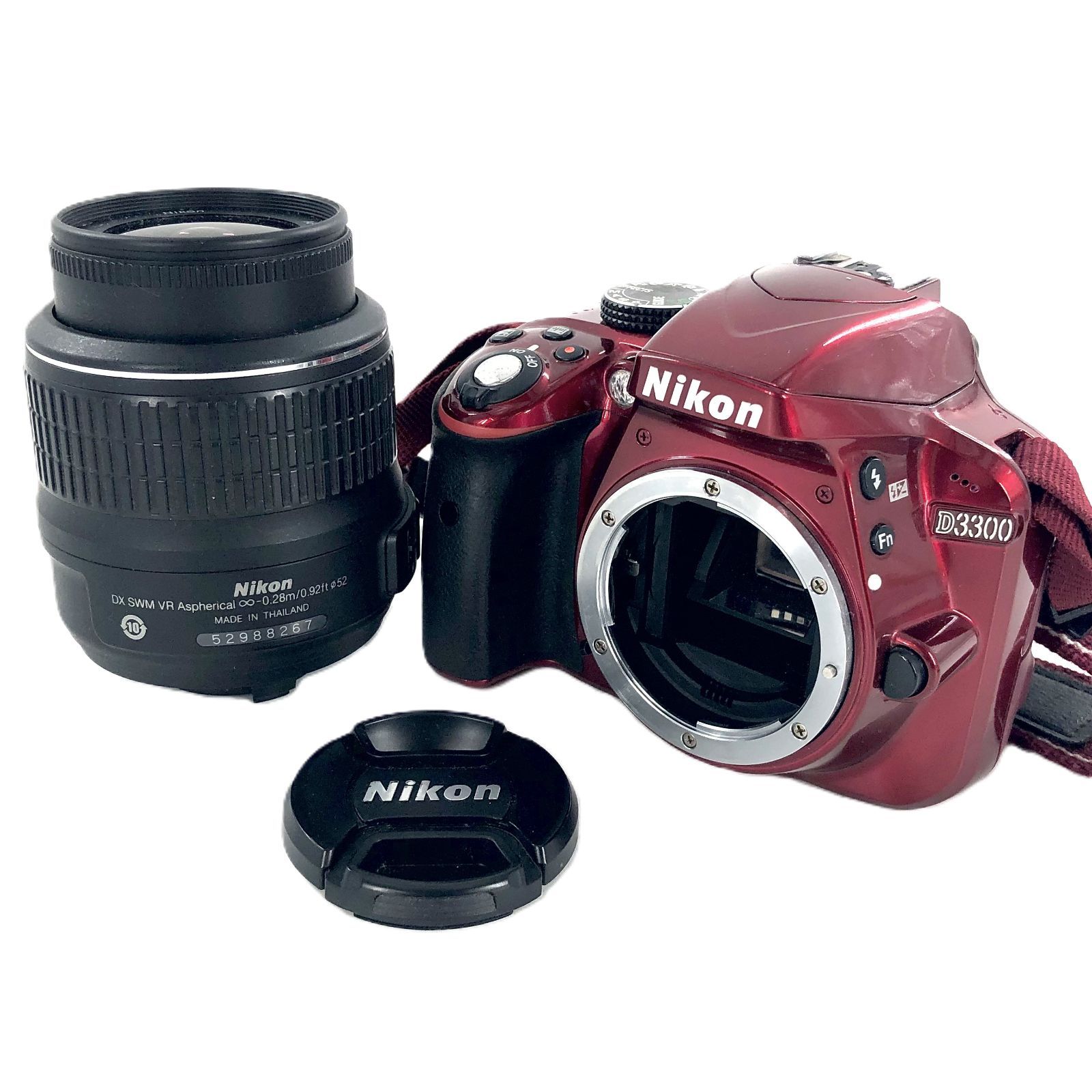 NIKON ニコン D3300 レンズ 18-55mm 1:3.5-5.6 レッド デジタル一眼