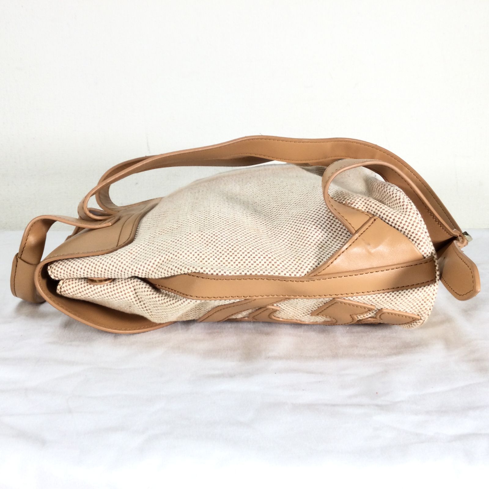 1411 TORY BURCH トリーバーチ レザー リュック キャンバス レザー