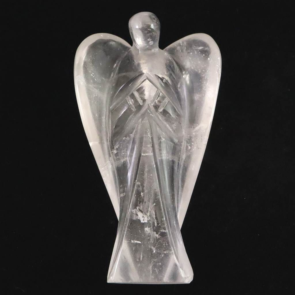 ヒマラヤ水晶 マニカラン産 78 mm エンジェル 天使 置物 70.0ｇ 榎本通商28351