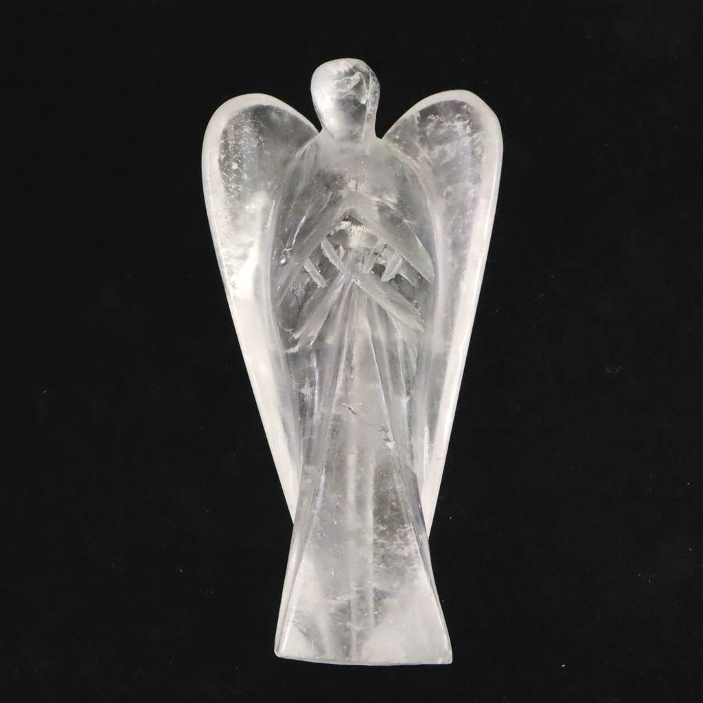 ヒマラヤ水晶 マニカラン産 77 mm エンジェル 天使 置物 60 5ｇ 榎本通商84217