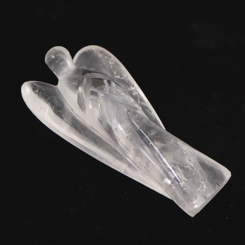  ヒマラヤ水晶 マニカラン産 76mm エンジェル 天使 置物 57 6ｇ 榎本通商92890 寝室雑貨 置物 インテリア小物