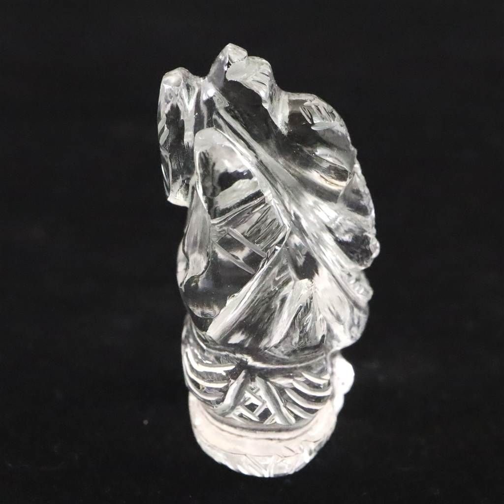 ヒマラヤ水晶 マニカラン産 35mm ガネーシャ彫刻置物 17g 【榎本通商