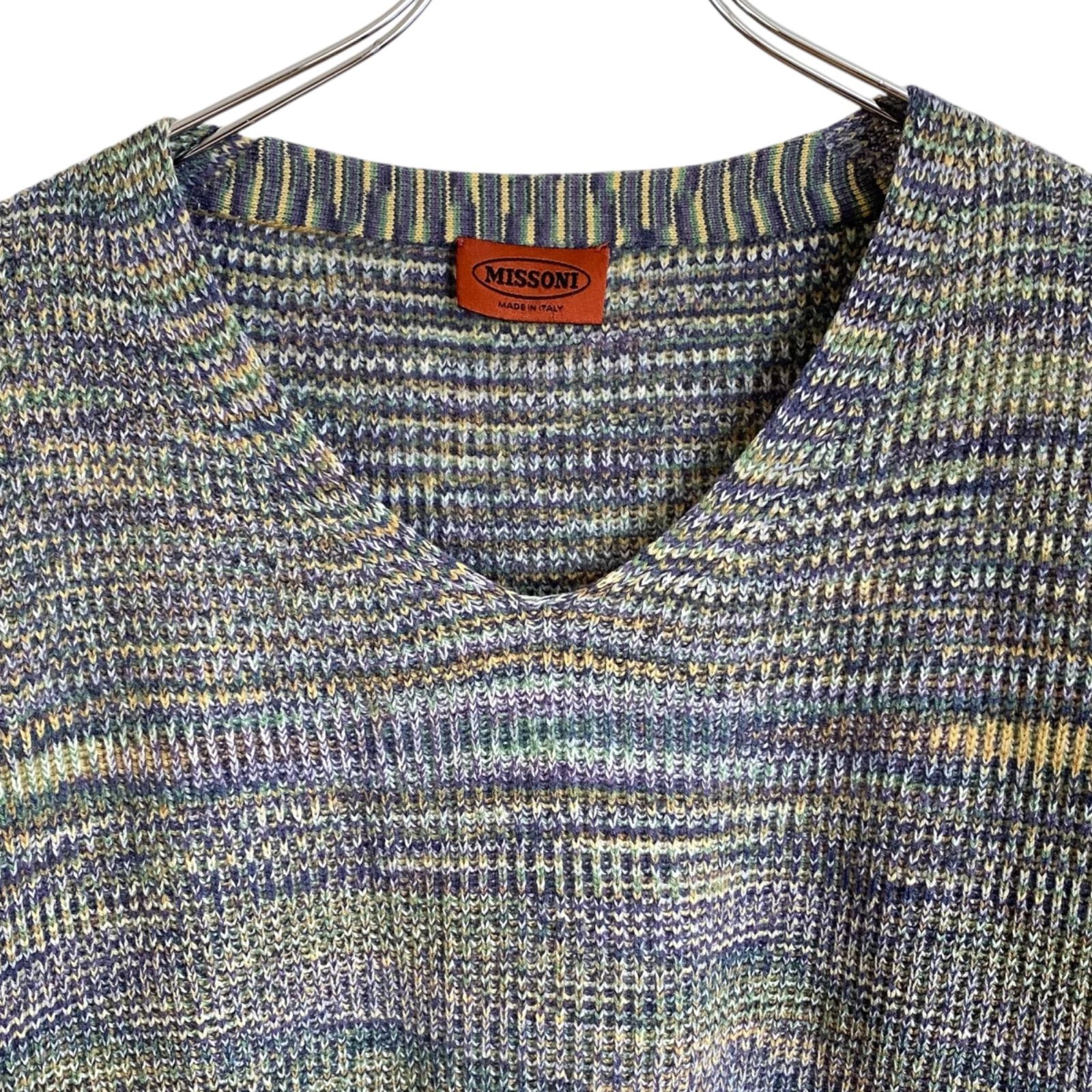 MISSONI ミッソーニ マルチカラー ニットセーター Vネック 長袖