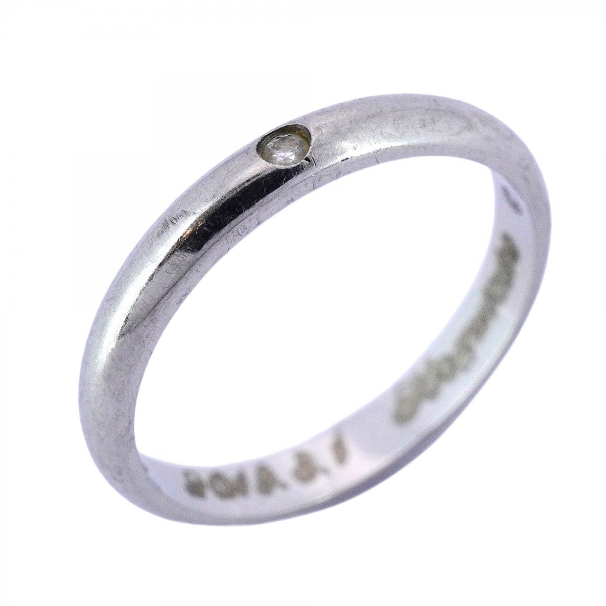 5 job 0330 カルティエ リング クラシック 1 PD Pt 950 プラチナ ダイヤモンド ＃48 レディース