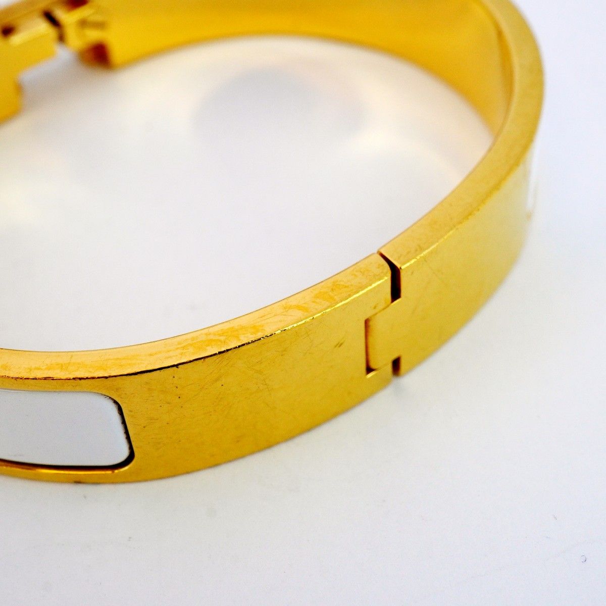 5job0340】エルメス バングル クリッククラックPM GPメッキ ゴールド