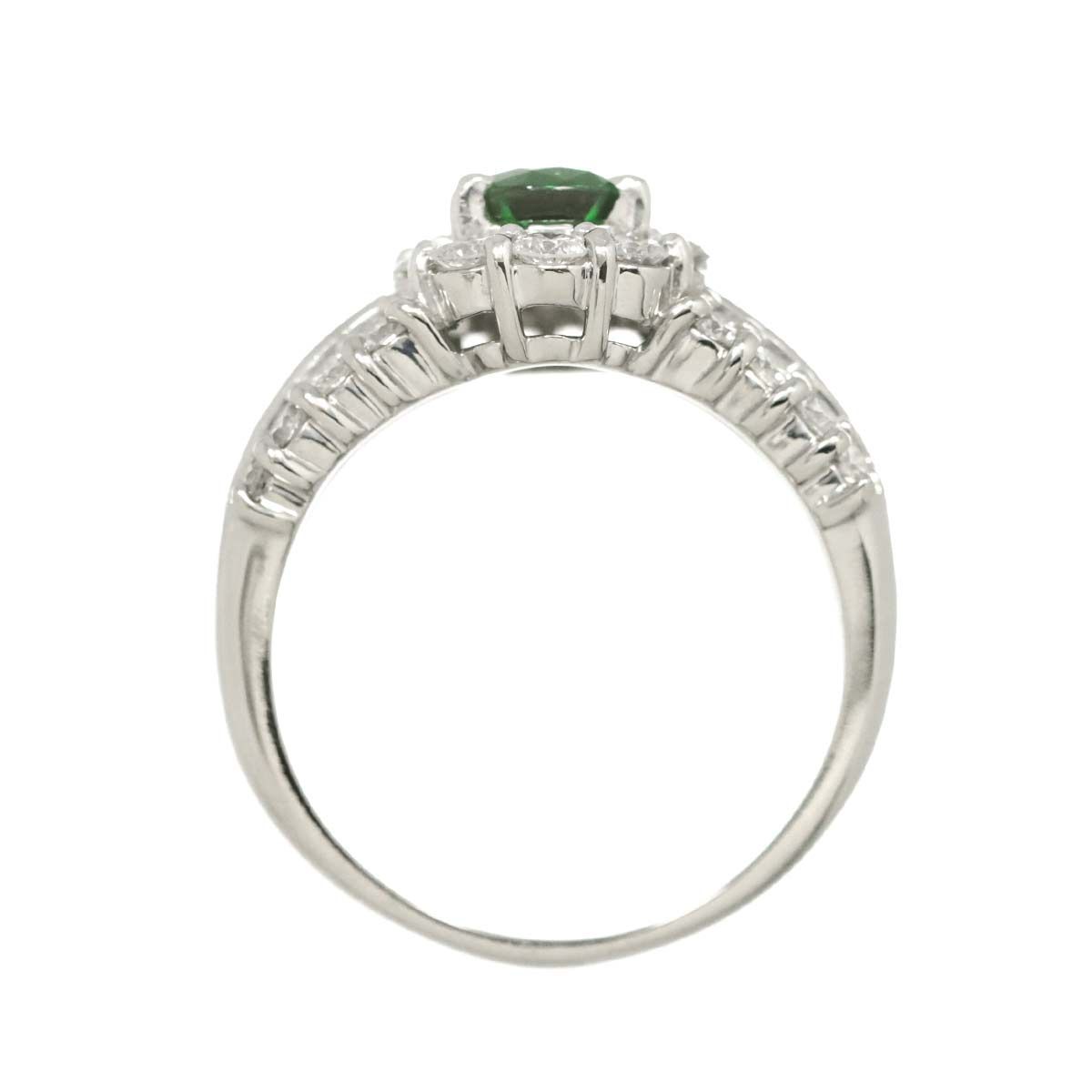 びーん プラチナ ガーネット ダイヤ リング 15号 2415-9.jpg