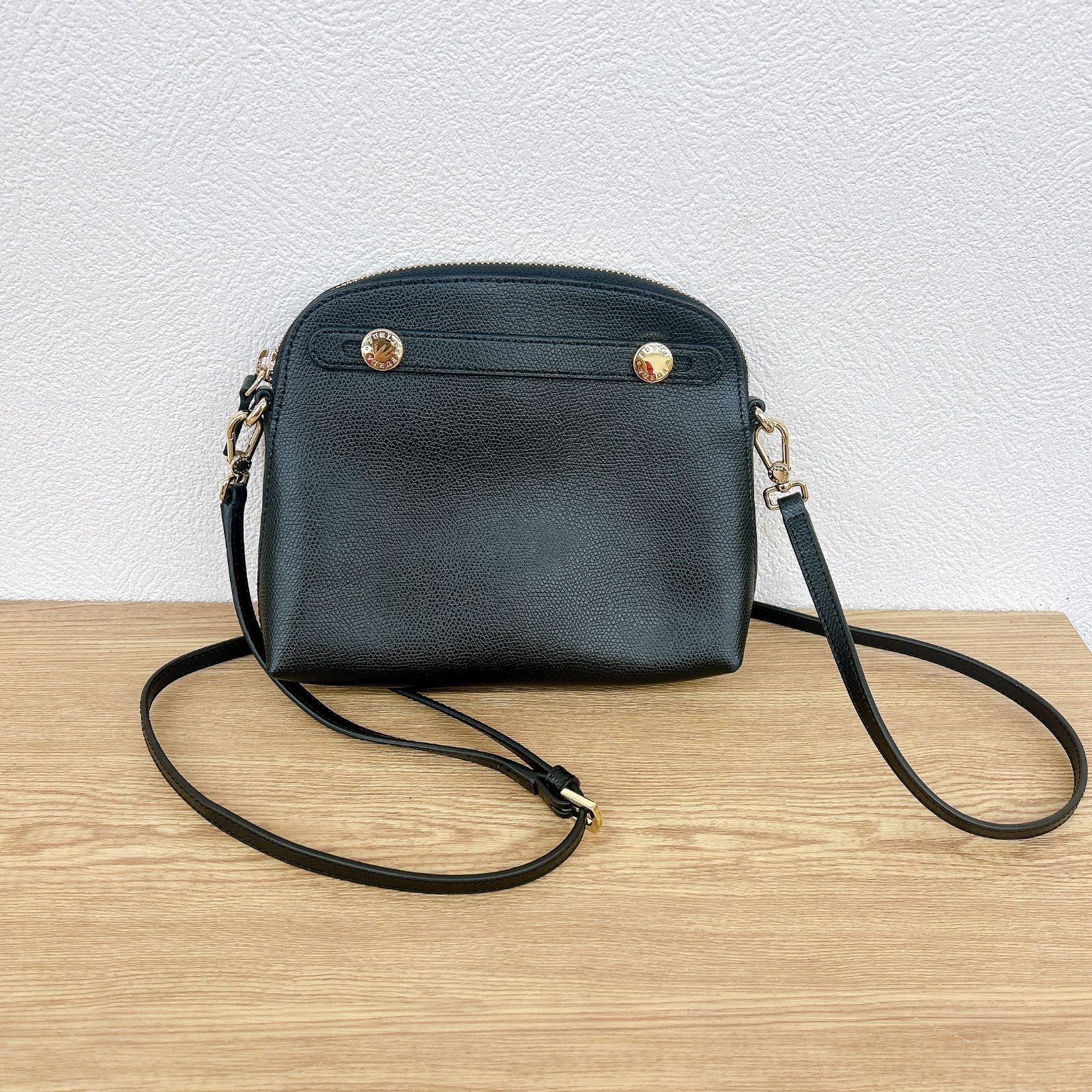 ☆ フルラ パイパー クロスボディ ショルダーバッグ 斜め掛け レザー 黒【ファッション】【2】